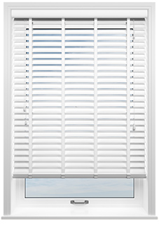 Ecowood Deluxe, Brilliant White Satin - Venetian Blind